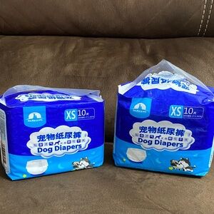Pet Dog Diapers XS - Blue
